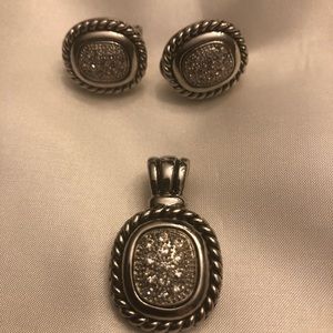 Enhancer Pendant and Earrings